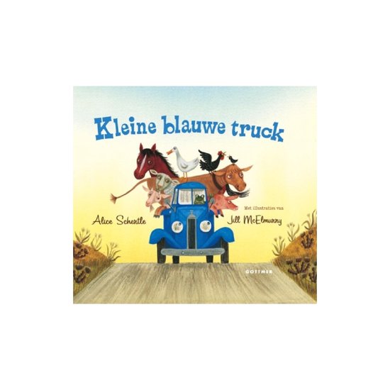 Kleine blauwe truck