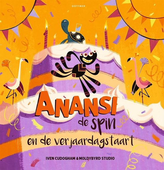 Anansi de spin - Anansi de spin en de verjaardagstaart