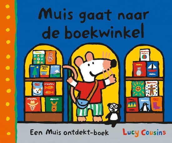 Muis gaat naar de boekwinkel