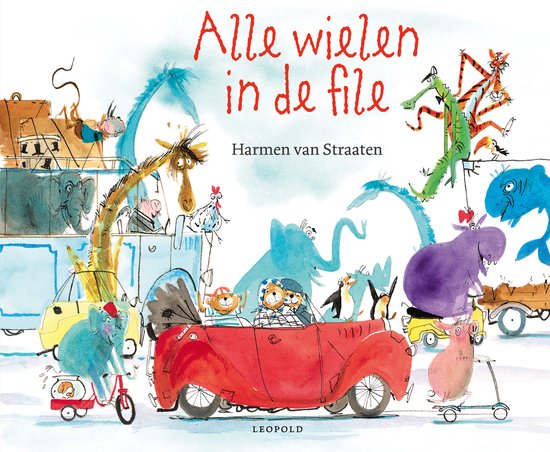 Alle wielen in de file