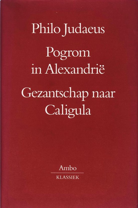 Pogrom in alexandrie . gezantschap naar caligula