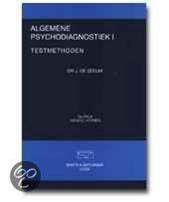 ALGEMENE PSYCHODIAGNOSTIEK 1  DR 7