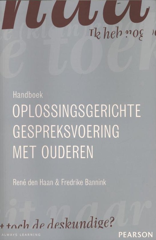 Handboek oplossingsgerichte gespreksvoering met ouderen