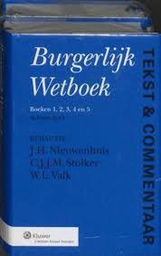 Nieuw burgelijk wetboek tekst en commentaar