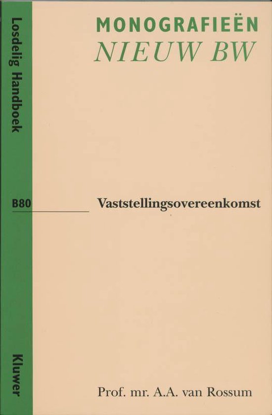 Vaststellingsovereenkomst