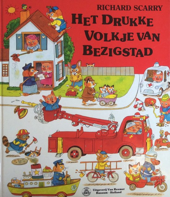 Het drukke volkje van bezigstad