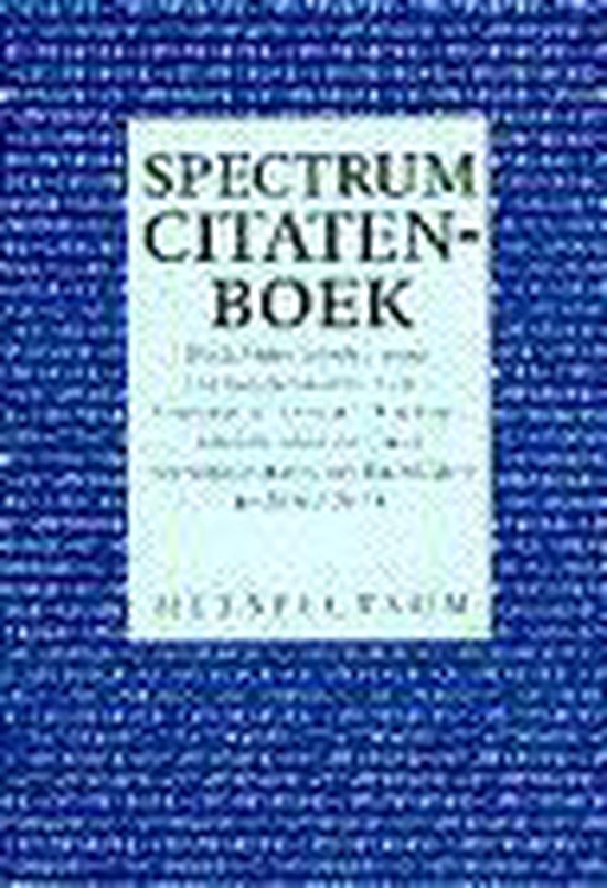 SPECTRUM CITATENBOEK