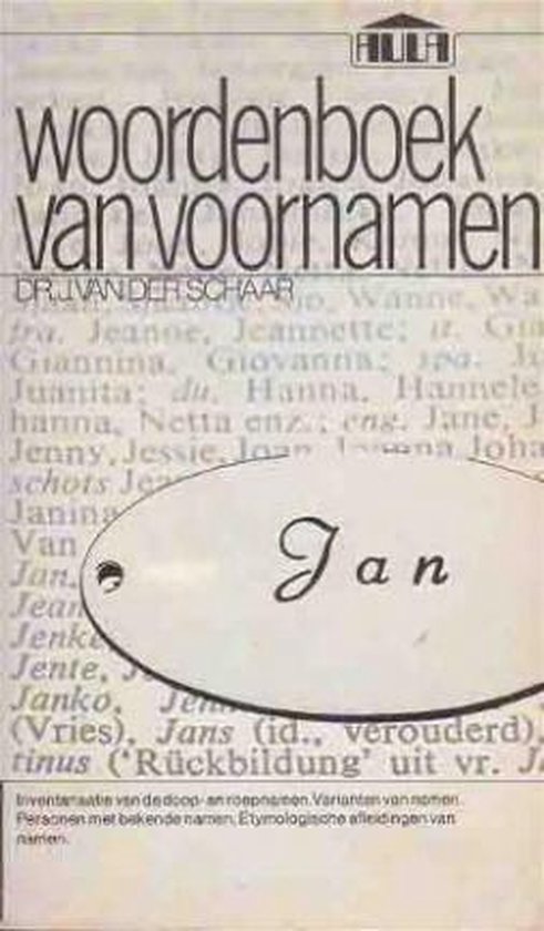 Woordenboek van voornamen