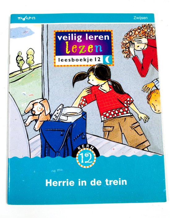 Veilig leren lezen 12 Herrie in de trein Leesboekje, maanversie