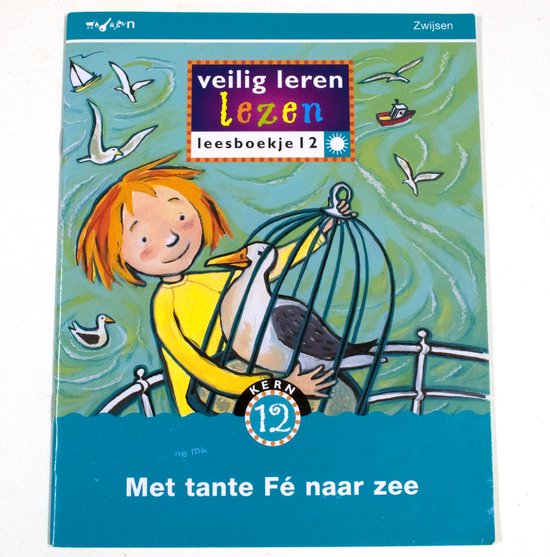 Veilig leren lezen 12 Met tante Fe naar zee Leesboekje, zonversie