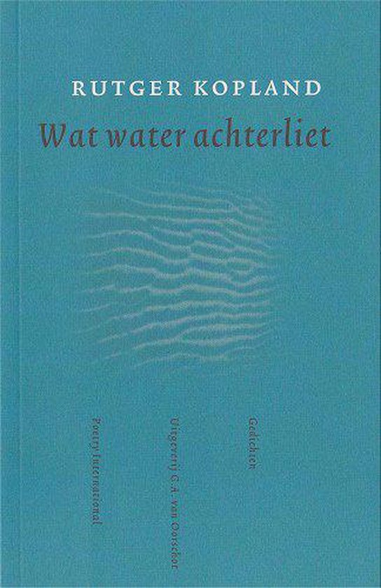 Wat water achterliet