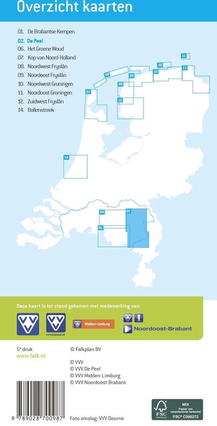 VVV Wandelkaart 02 De Peel