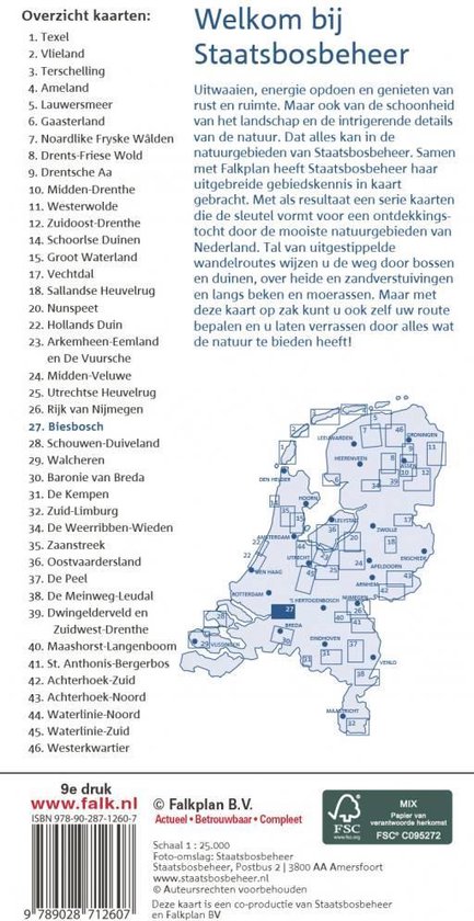 Wandelkaart 27. De Biesbosch