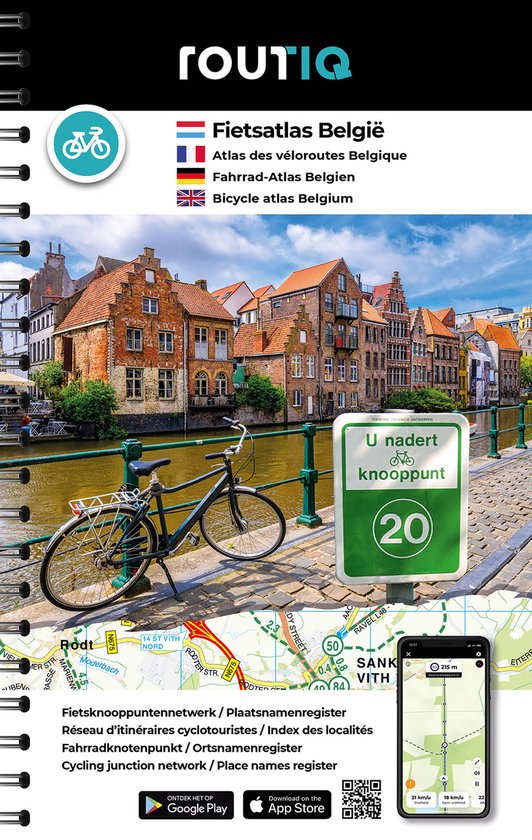 Routiq Fietsatlas België - Atlas des véloroutes des Belgique