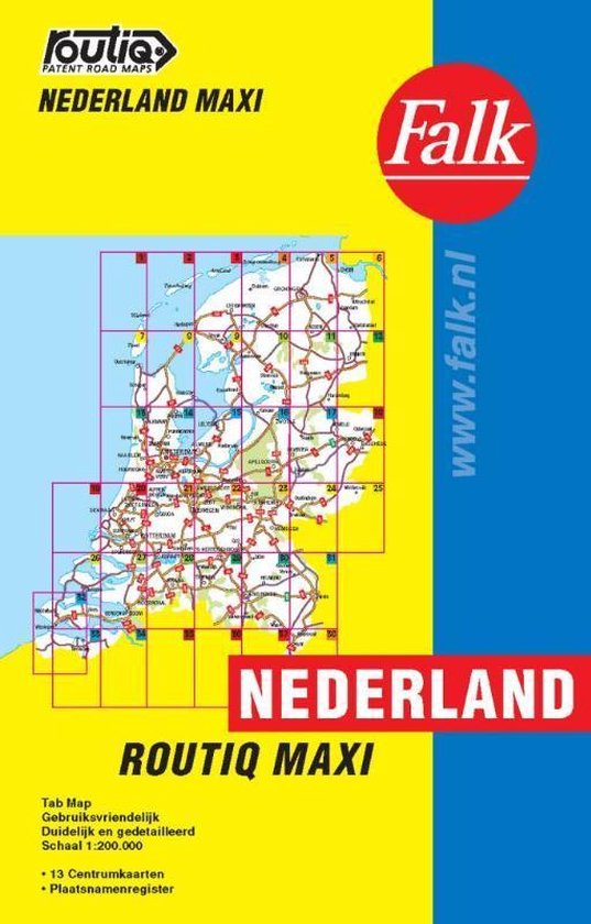 Routiq patent wegenkaarten - Routiq Nederland Maxi Tab Map