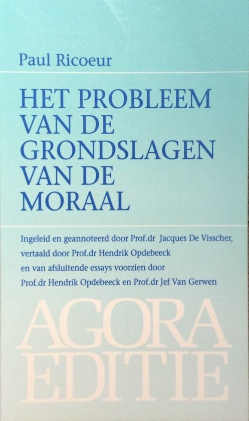 Het probleem van de grondslagen van de moraal