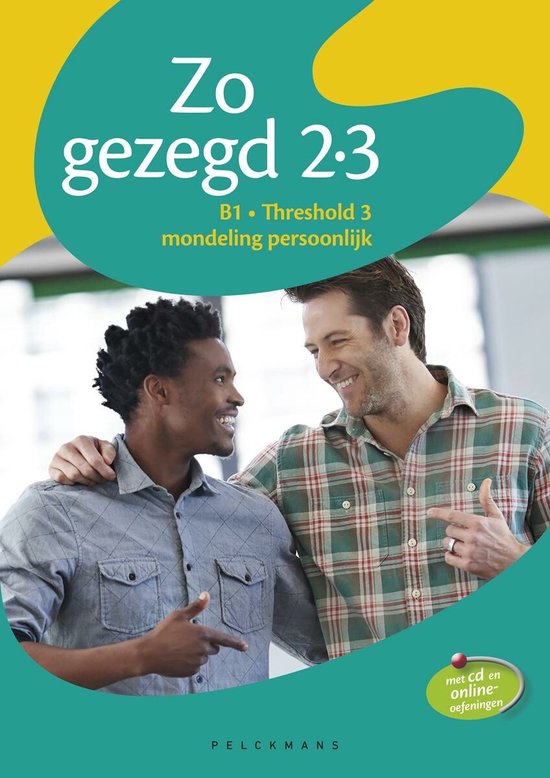 Zo gezegd 2.3 Threshold 3 mondeling persoonlijk leerwerkboek