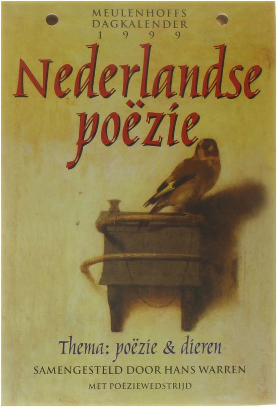 Meulenhoffs Dagkalender Nederlandse poëzie 1999 - Poëzie & dieren