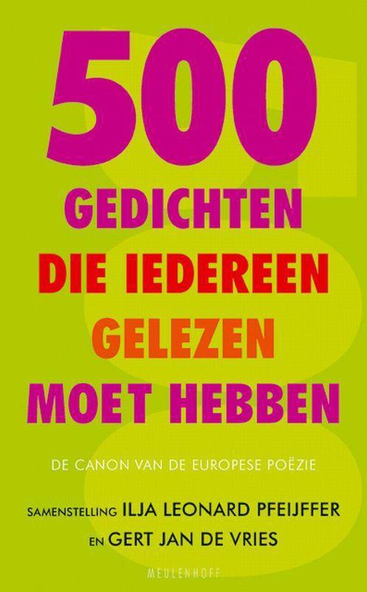 500 gedichten die iedereen gelezen moet hebben