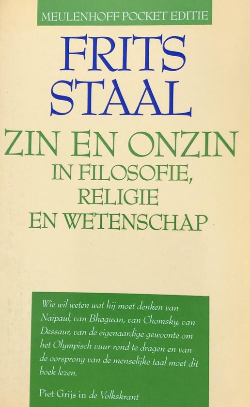 Zin en onzin in filosofie, religie en wetenschap