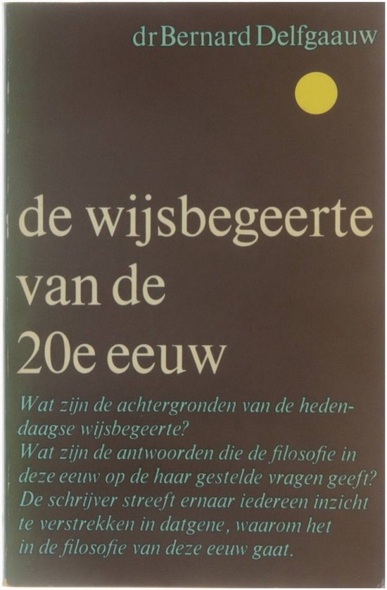 De wijsbegeerte van de 20e eeuw