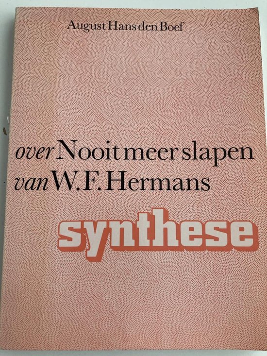 Over Nooit meer slapen van W.F. Hermans