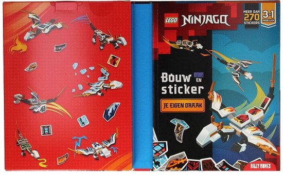 LEGO Bouw en Sticker 2 -   LEGO - Bouw en sticker je eigen draak