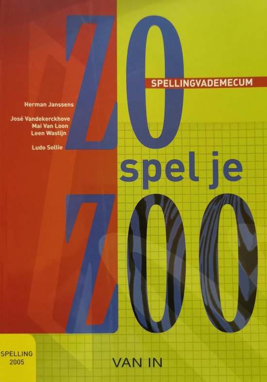 Zo spel je zoo - spellingvademecum