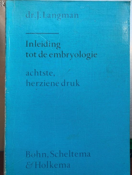 Inleiding tot de embryologie