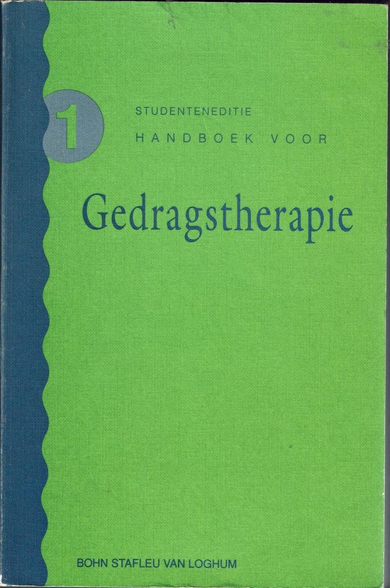 HANDBOEK GEDRAGSTHERAPIE DEEL 1