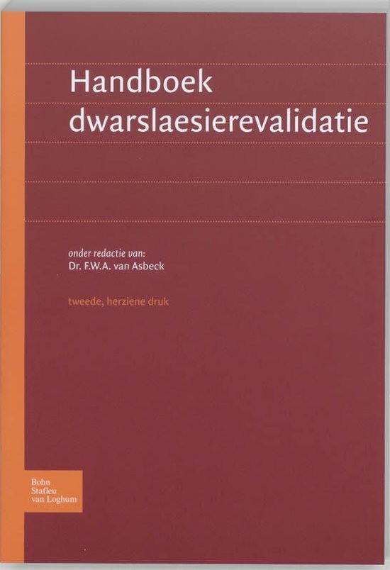 Handboek dwarslaesierevalidatie