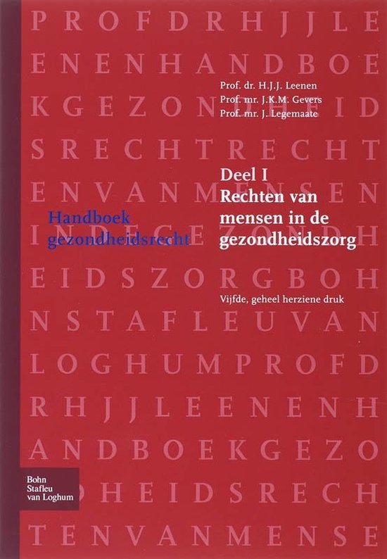 Handboek gezondheidsrecht 1 Rechten van mensen in de gezondheidszorg