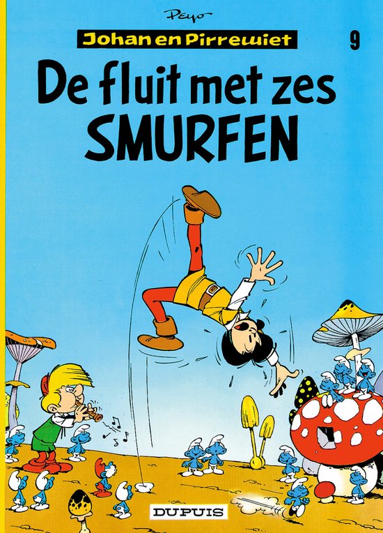 09. de fluit met 6 Smurfen