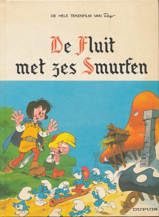 Fluit met zes smurfen