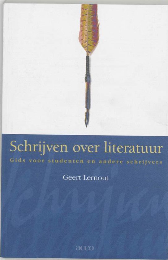 Schrijven Over Literatuur