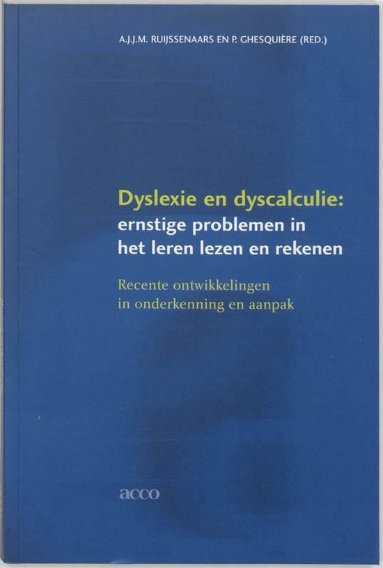 Dyslexie en dyscalculie