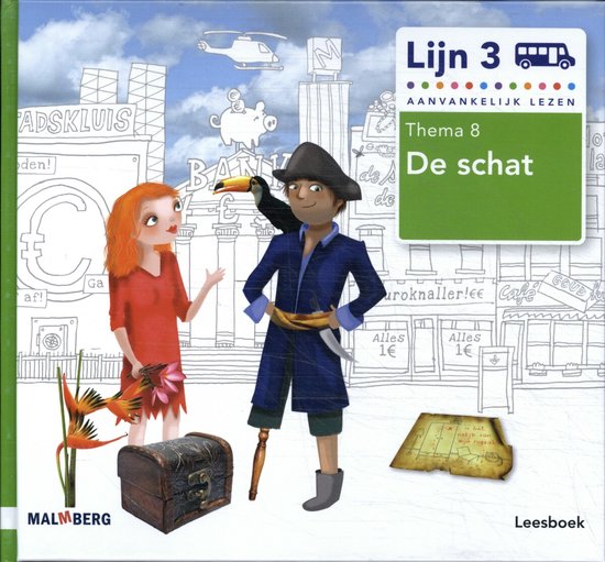 Lijn 3 groep 3 thema 8 de schat Leesboek