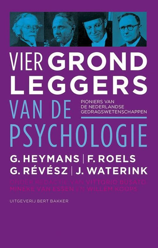 Vier Grondleggers Van De Psychologie