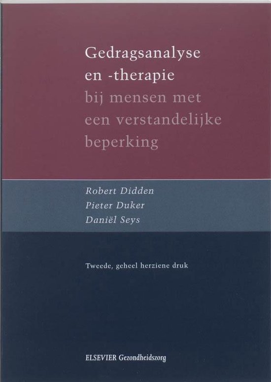 Gedragsanalyse en -therapie bij mensen met een verstandelijke handicap