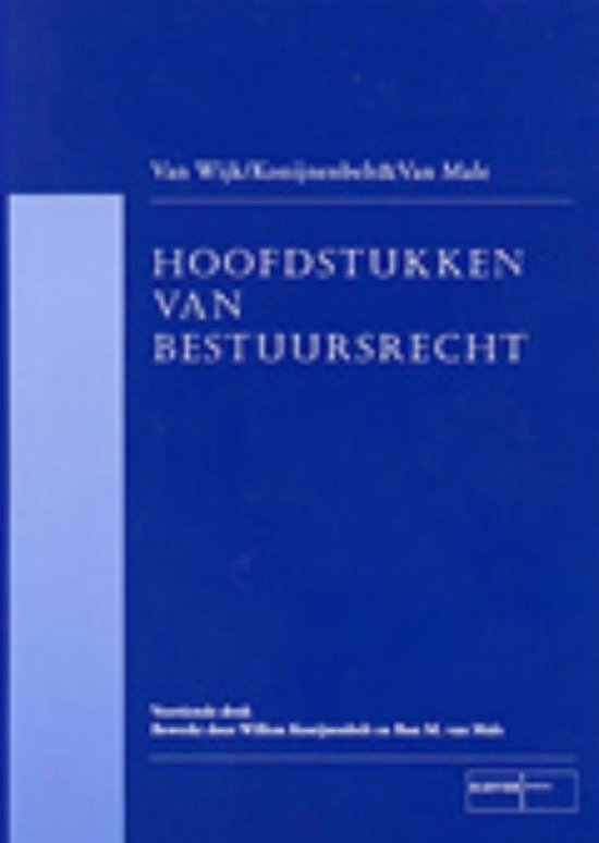 Hoofdstukken van bestuursrecht