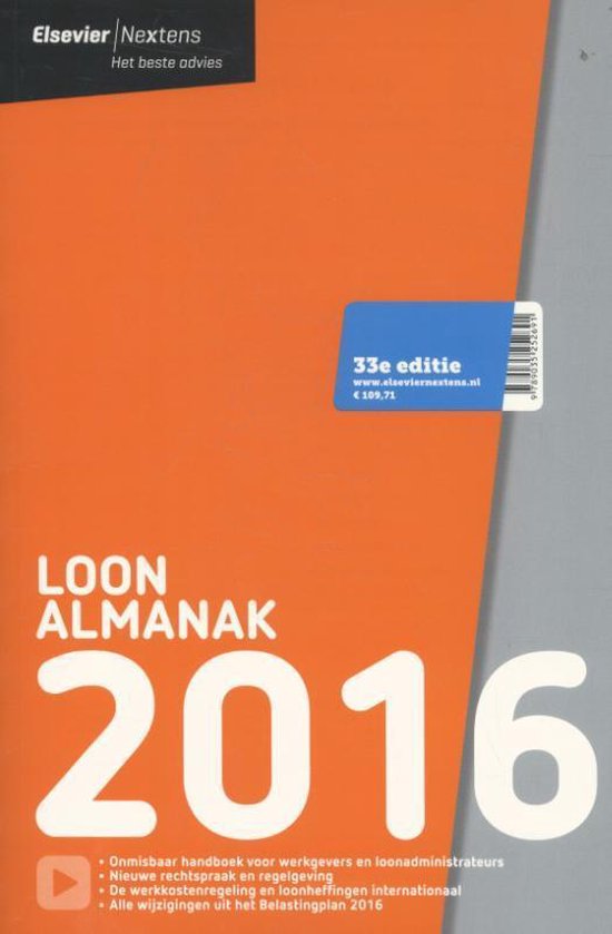 Elsevier Loon almanak 2016