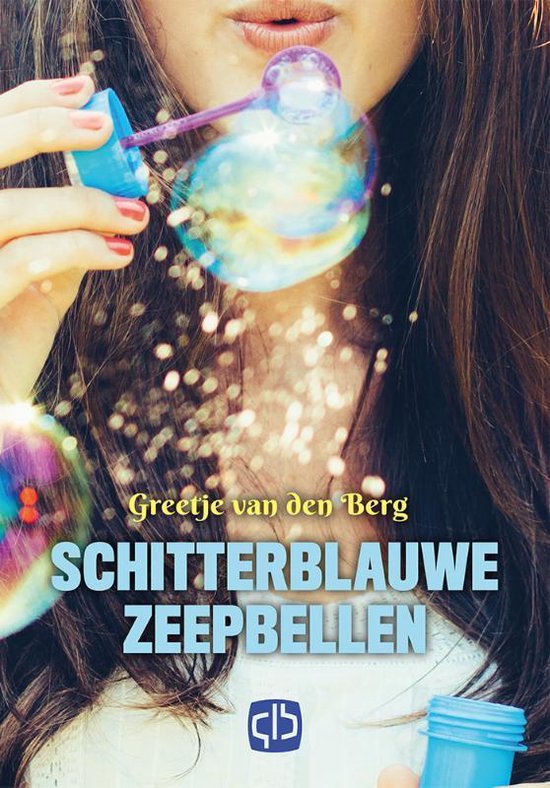 Schitterblauwe zeepbellen