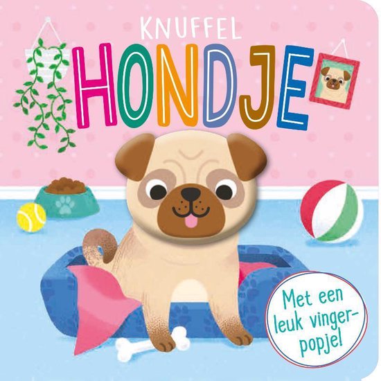 Vingerpopboek - Knuffelhondje