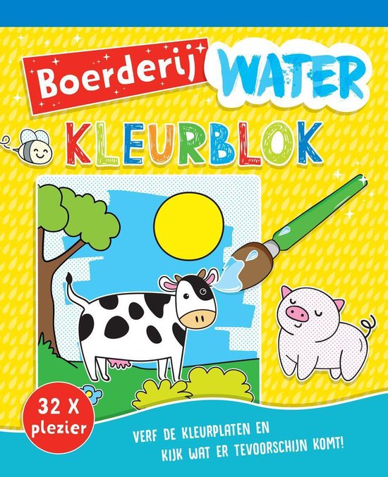 Waterkleuren - Waterkleurblok Boerderij