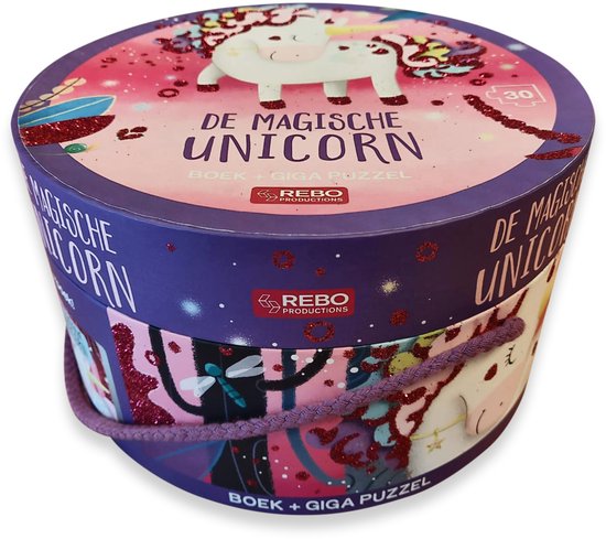 Boek + giga puzzel - De magische unicorn - boek + giga puzzel