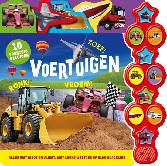 10 geluiden - Geluidenboek - Voertuigen