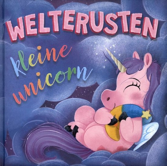 Prentenboek padded - Welterusten kleine unicorn