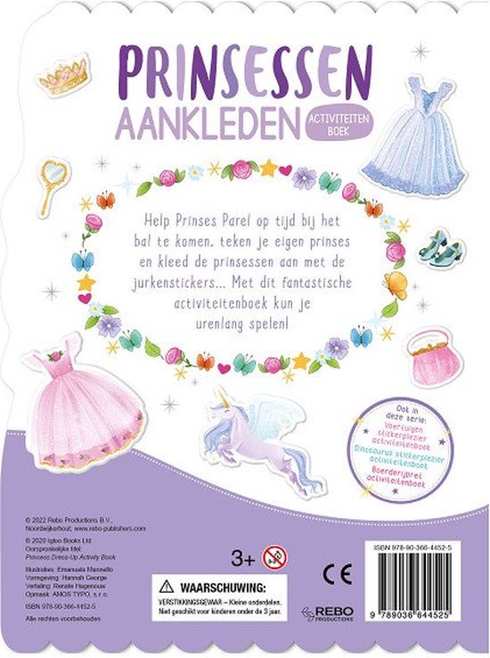 Prinsessen aankleden stickerplezier