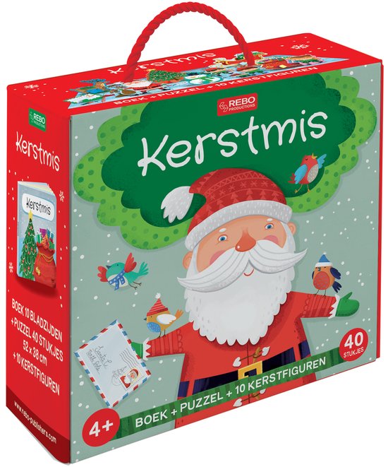 Kerstmis - Boek + puzzel + 10 figuren