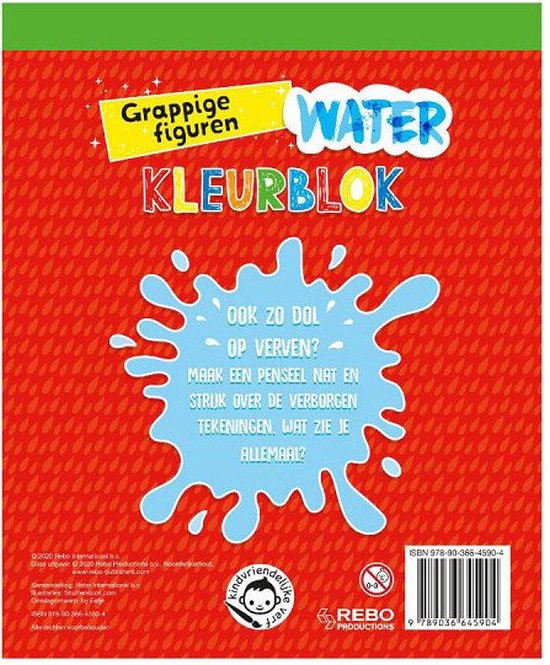 Waterkleuren - Waterkleurblok Grappige figuren